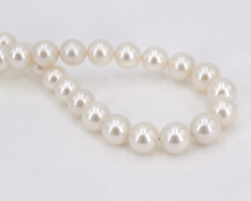 S�dseeperlenketten wei� 9.0 - 10.8 mm