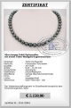 8.0-11.0 mm AA+/AAA Tahitiperlen Kette Gold 750 / 18K inkl. Zertifikat