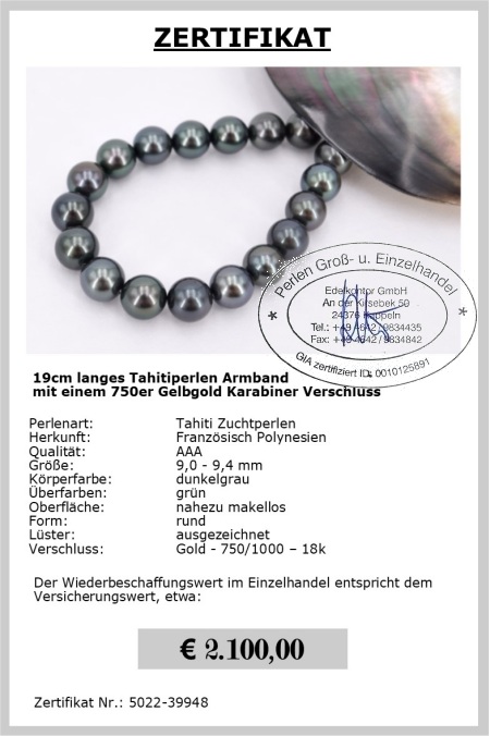 Tahitiperlen Armband vom Edelkontor