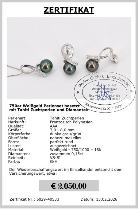 Schmuck aus Tahitiperlen vom Edelkontor