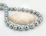 Tahiti Perlenkette<br>grau - 45cm<br>8.0 - 11.0 mm