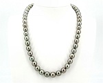 9.0-11.7 mm AAA Tahitiperlen Collier Gold 750 / 18K inkl. Zertifikat