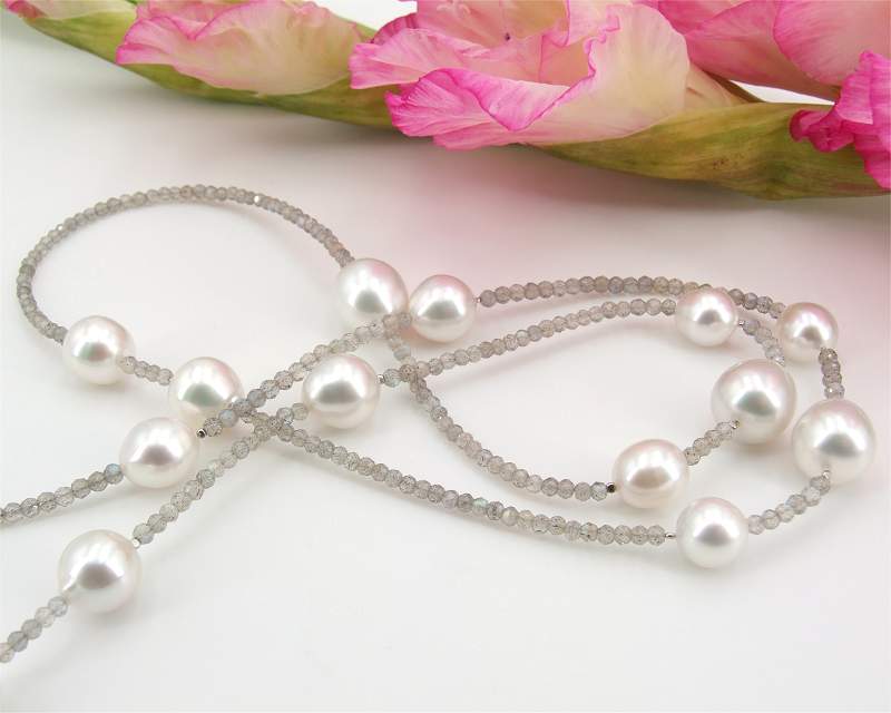 Perlenkette aus Sdseeperlen vom Edelkontor
