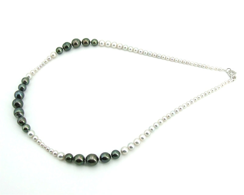 Perlenkette lang, Tahiti Perlen 3.0 - 10.4 mm