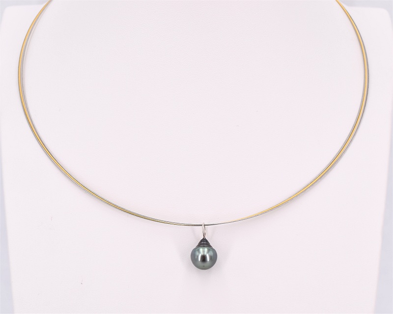 Halsreif mit Tahiti Tropfen von Edelkontor