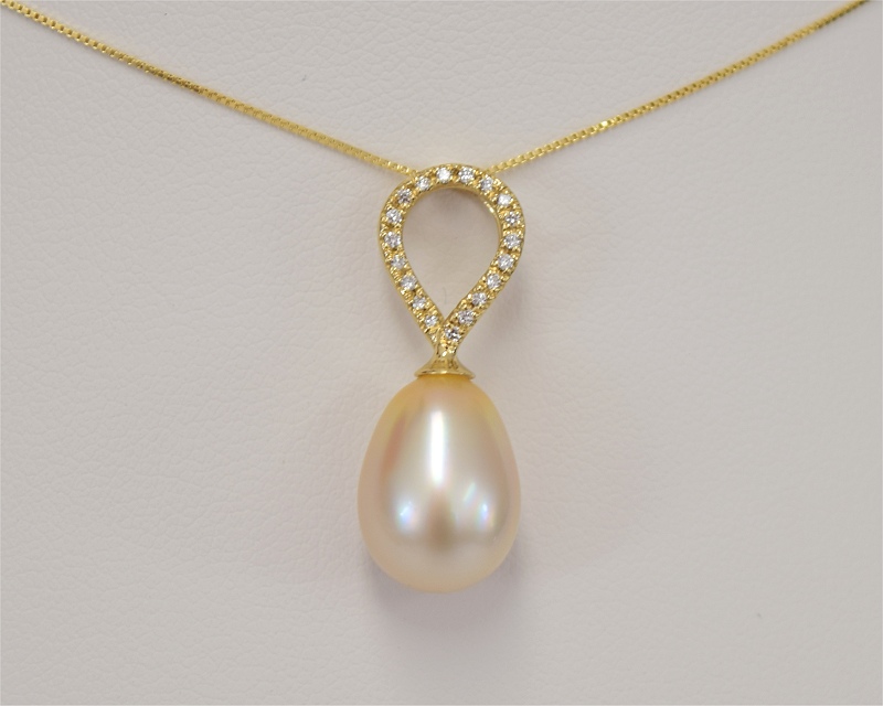 Diamant Anhnger mit Perle von Edelkontor