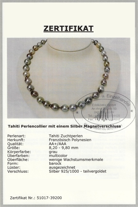 Tahiti Perlencollier bei Edelkontor