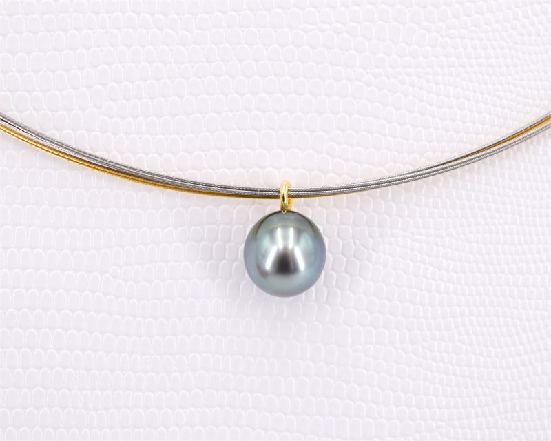 Perlen Halsreif 9.5 - 10.5 mm, Lnge 45cm