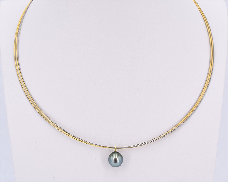 Perlen Halsreif 9.5 - 10.5 mm, Lnge 45cm