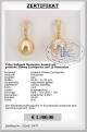 Goldene Sdsee Perlen Ohrstecker aus 750er Gelbgold