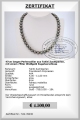 Halskette aus echten Tahiti Perlen | Rund 9,0 - 11,0 mm AAA | Verschluss Gold 750er - 18K