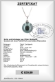 Diamant Anhänger, Tahiti Perle 8.0 - 9.0 mm