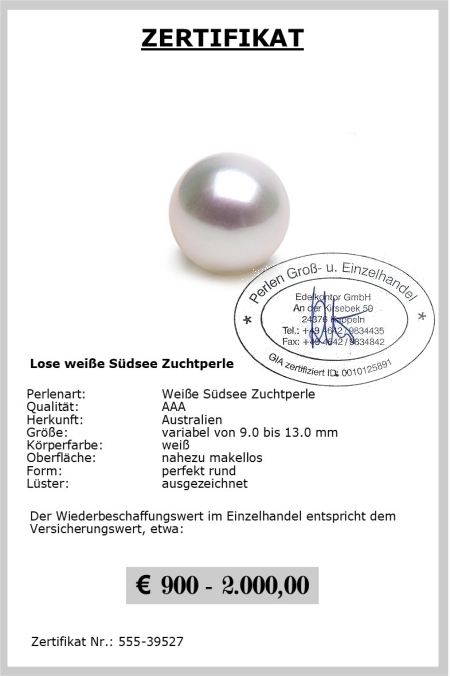 Lose weie Sdseeperle direkt online kaufen