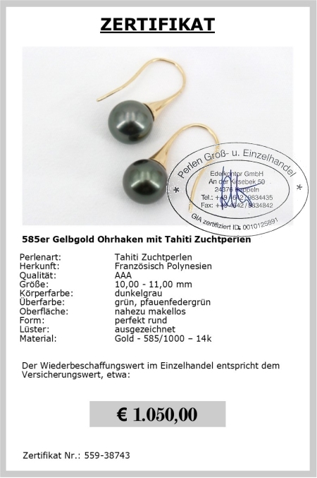 Perlenohrringe als Perlenschmuck jetzt online kaufen