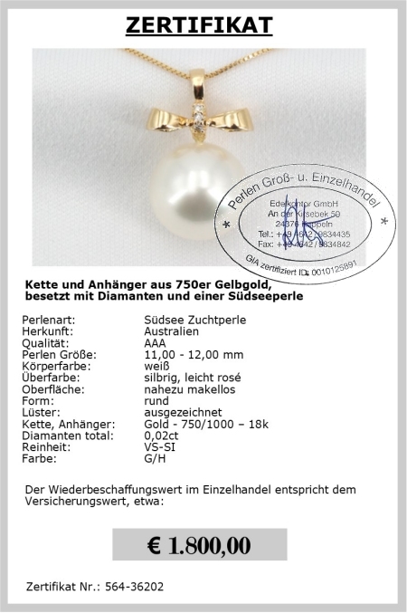 Sdseeperlen Anhnger vom EdelKontor