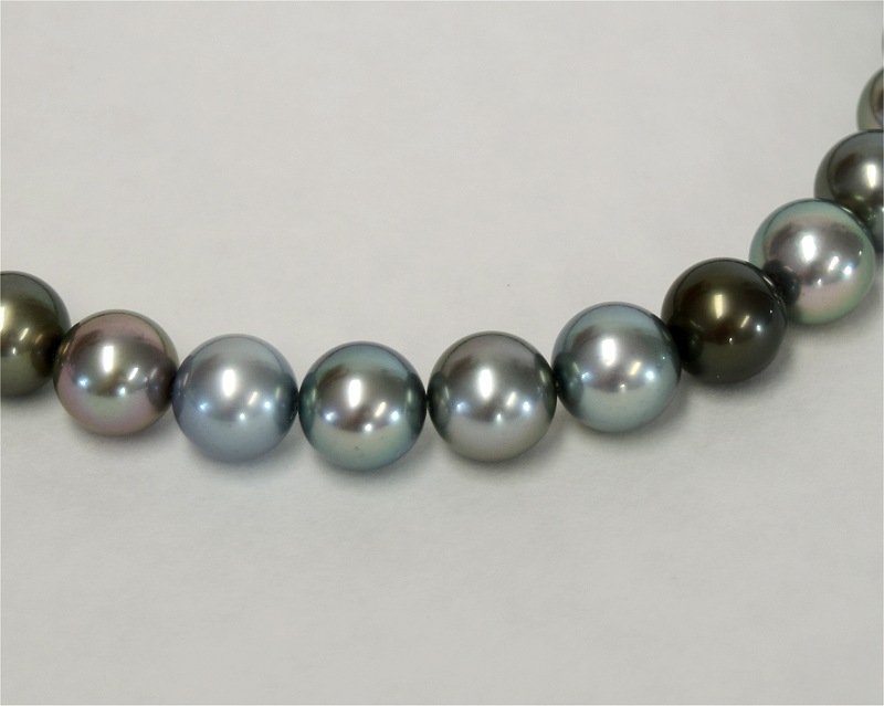 12.0-12.9 mm AAA Tahiti Perlenkette 750er Gold - Edelkontor