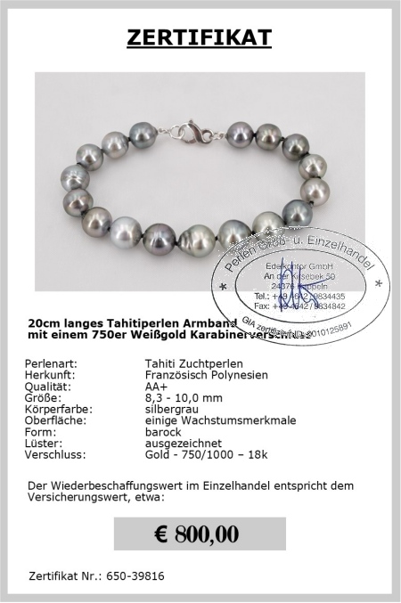 Perlenarmband aus Tahitiperlen sicher online kaufen