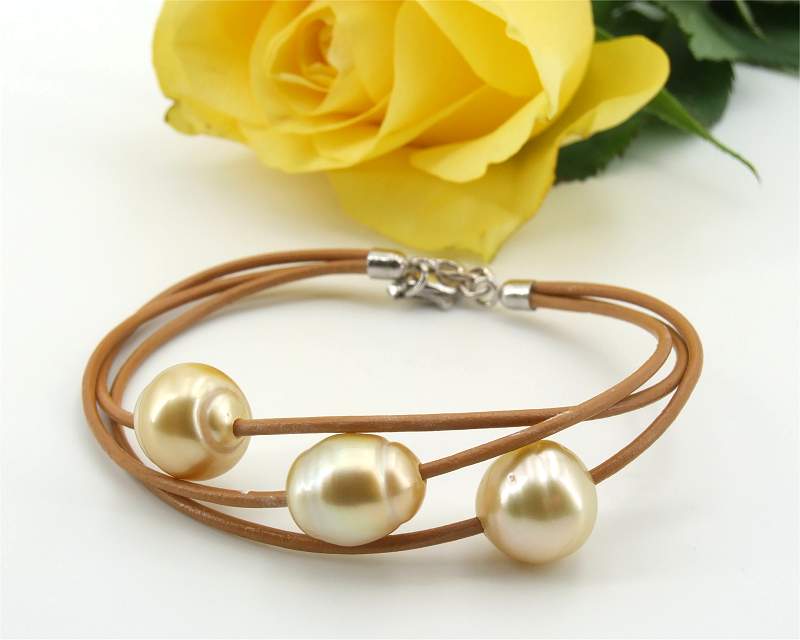 Perlenarmband aus Sdseeperlen 8.5 - 10.5 mm