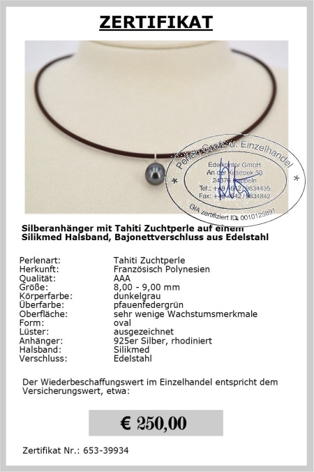 Tahitiperlen Halsband vom Edelkontor
