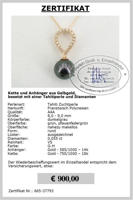 Perlen Anhnger mit Diamanten online kaufen