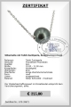 Silberkette mit einzelner Tahiti Zuchtperle