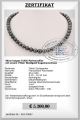 Tahitiperlen Perlencollier, 46cm, 8.1 - 10.1 mm, AA+/AAA Qualit�t