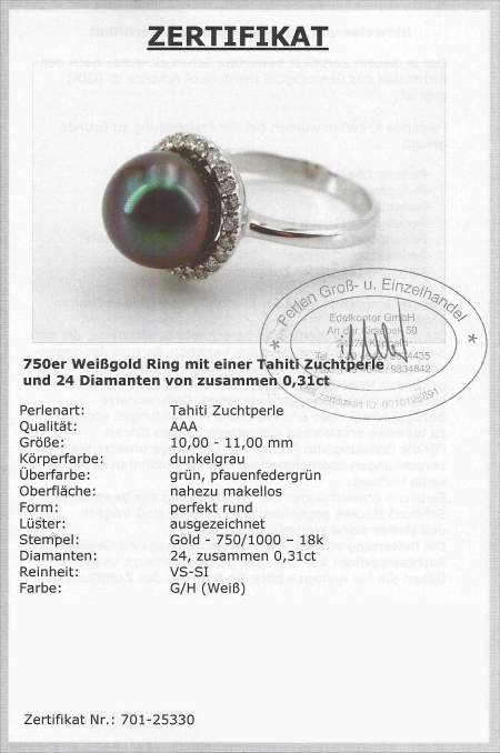 Perlenring mit Tahiti Perle jetzt online bestellen