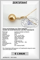 Perlenanhnger mit Diamant aus 750er Gold