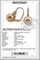 Sdsee Perlenohrringe in 750er Gold mit Diamanten