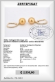 Diamant Perlenohrringe aus 585er Gelbgold