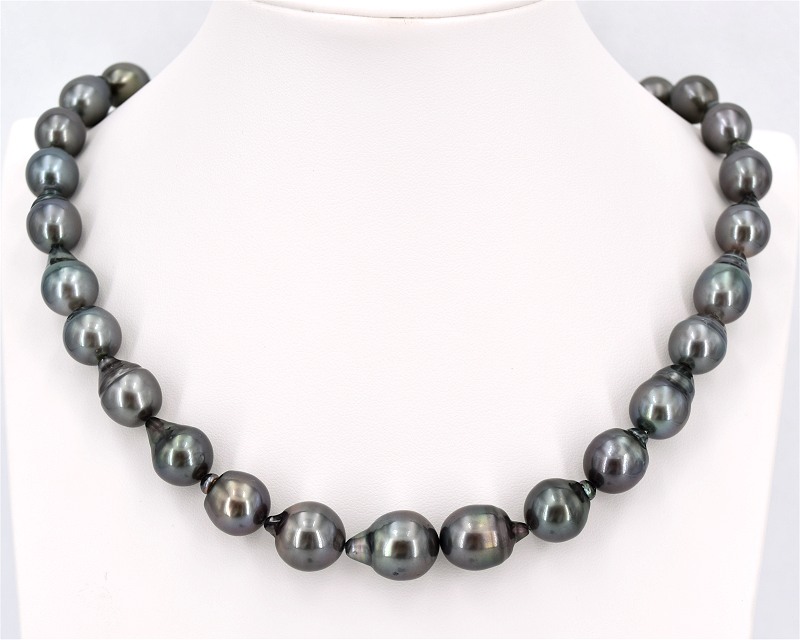 Tahiti Perlen Halskette 11.0 - 13.4 mm, AA+/AAA Qualit�t