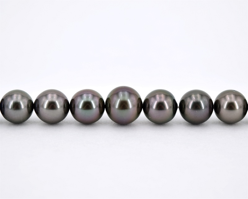 8.2-11.0 mm AAA Tahiti Perlenkette 750er Gold - Edelkontor